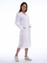 Халат медицинский женский бязь ГОСТ, белый ( 52-54/182-188 )