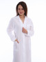 Халат медицинский женский бязь ГОСТ, белый ( 52-54/182-188 )