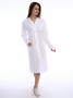 Халат медицинский женский бязь ГОСТ, белый ( 52-54/182-188 )