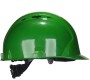 Каска защитная ИСТОК ПРО-2П цв. зеленый,  пластиковый амортизатор, оголовье-храповый механизм