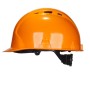 Каска защитная ИСТОК ПРО-2П цв. оранжевый, пластиковый амортизатор, оголовье-храповый механизм