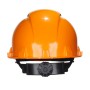 Каска защитная ИСТОК ПРО-2П цв. оранжевый, пластиковый амортизатор, оголовье-храповый механизм