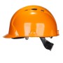 Каска защитная ИСТОК ПРО-1П цв. оранжевый, пластиковый амортизатор, оголовье-реечный механизм